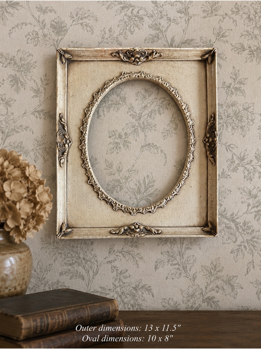 Vintage Oval Picture Frame | Florentine Style Ornate Gilt Frame